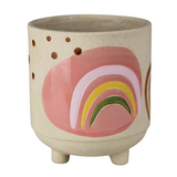 handpainted ceramic cachepot