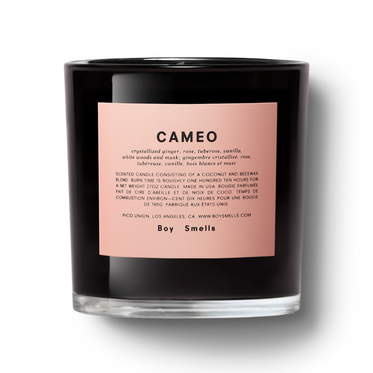 cameo boy smells candle candle from flower + furbish Shop now at flower + furbish