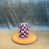 checkerboard vase shop now at flower + furbishKoryn, shipping, vase