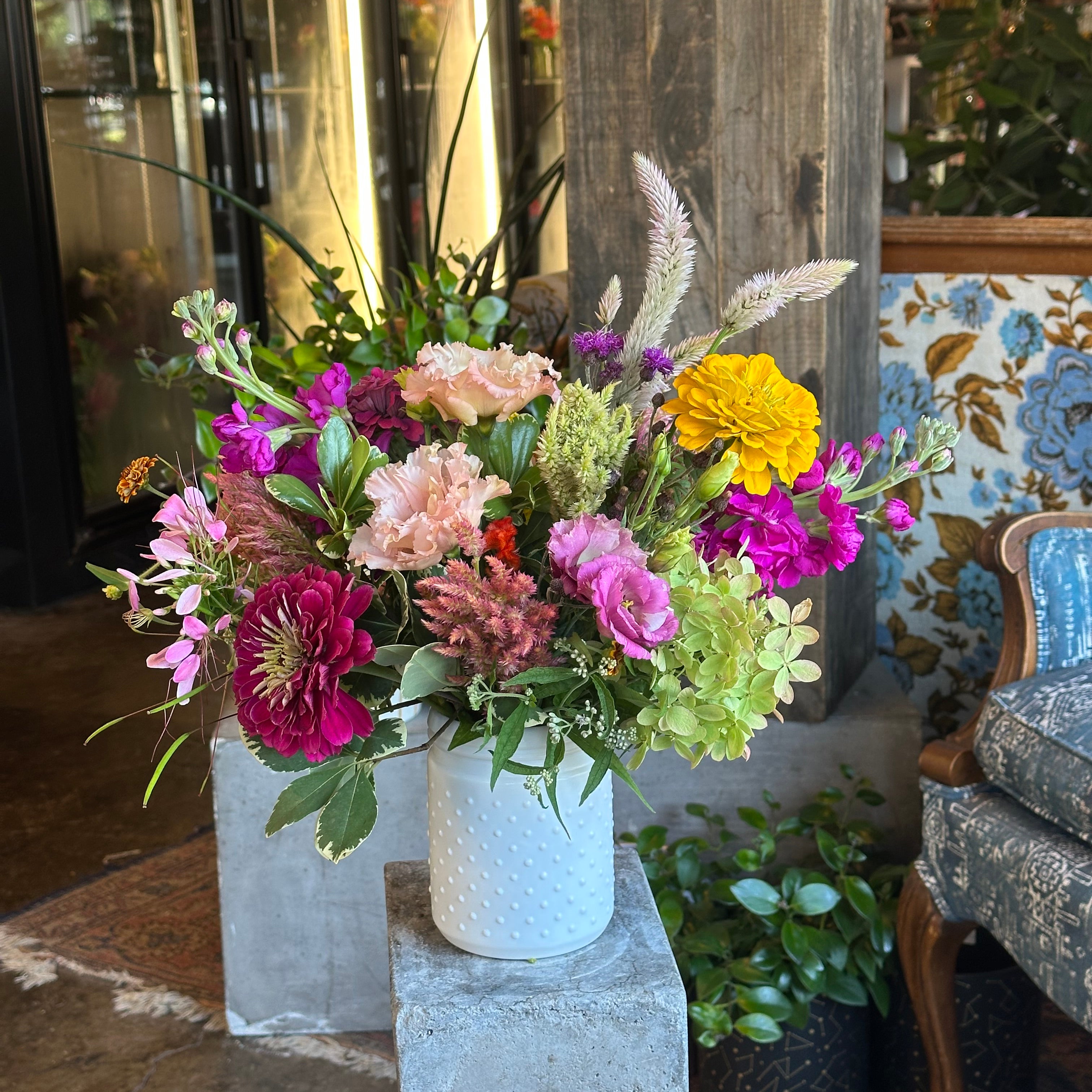 designer’s choice seasonal arrangement