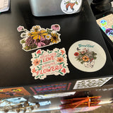 flower explosion sticker