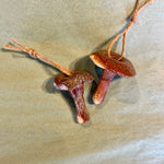 handmade mushroom ornaments Gift from flower + furbish Shop now at flower + furbish