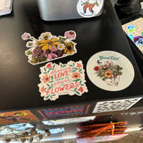flower explosion sticker