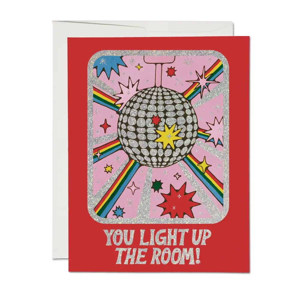 light up the room friendship blank card shop now at flower + furbishblank card, card, celebration, friendship, Gift, love, shipping, thank you
