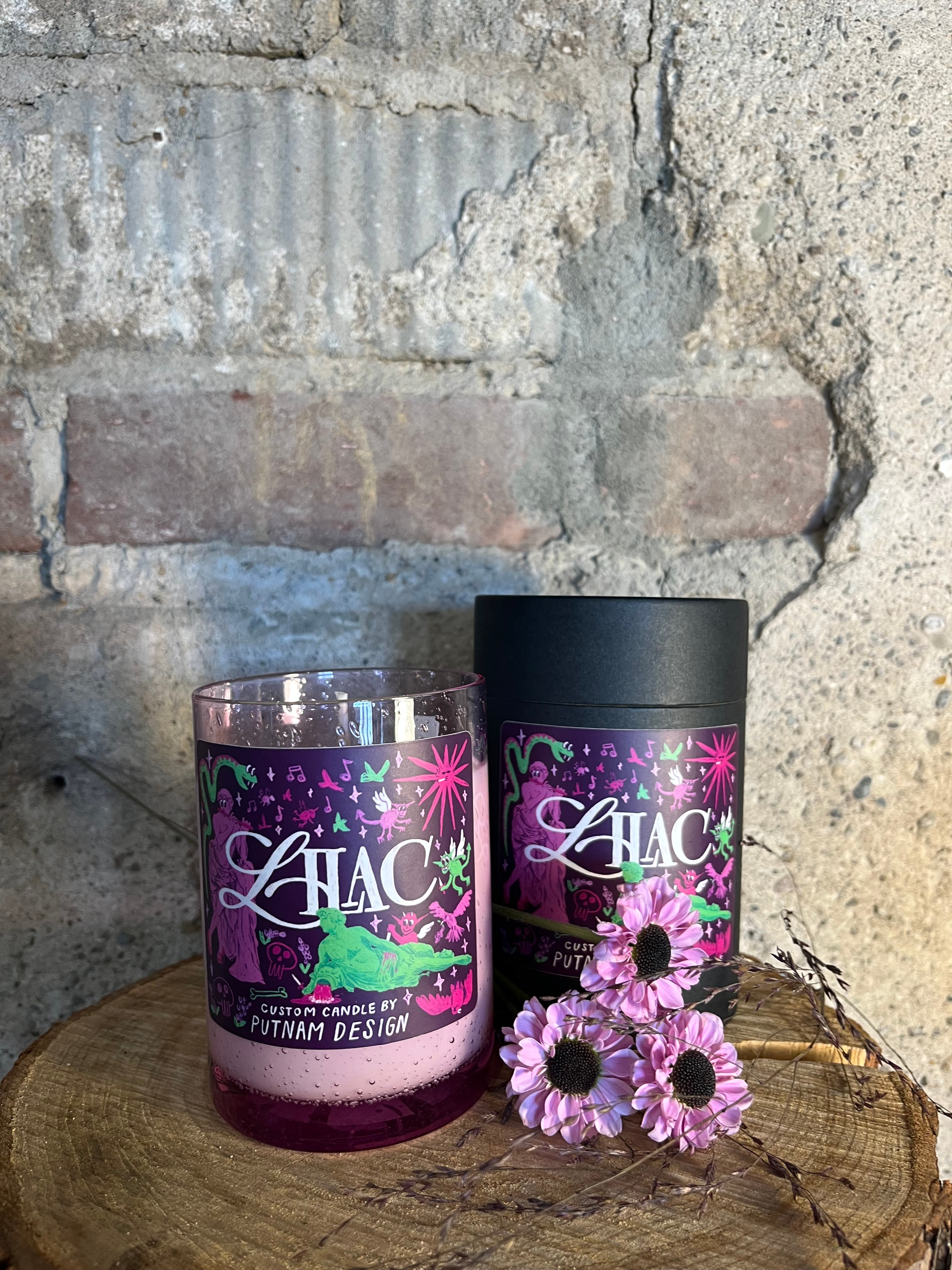 lilac candle by putnam design shop now at flower + furbishcandle, Gift, putnam candle, shipping