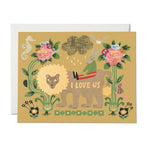lion and rabbit love blank card shop now at flower + furbishblank card, card, celebration, shipping