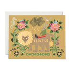 lion and rabbit love blank card shop now at flower + furbishblank card, card, celebration, shipping
