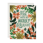 merry and bright blank card card from flower + furbish Shop now at flower + furbish