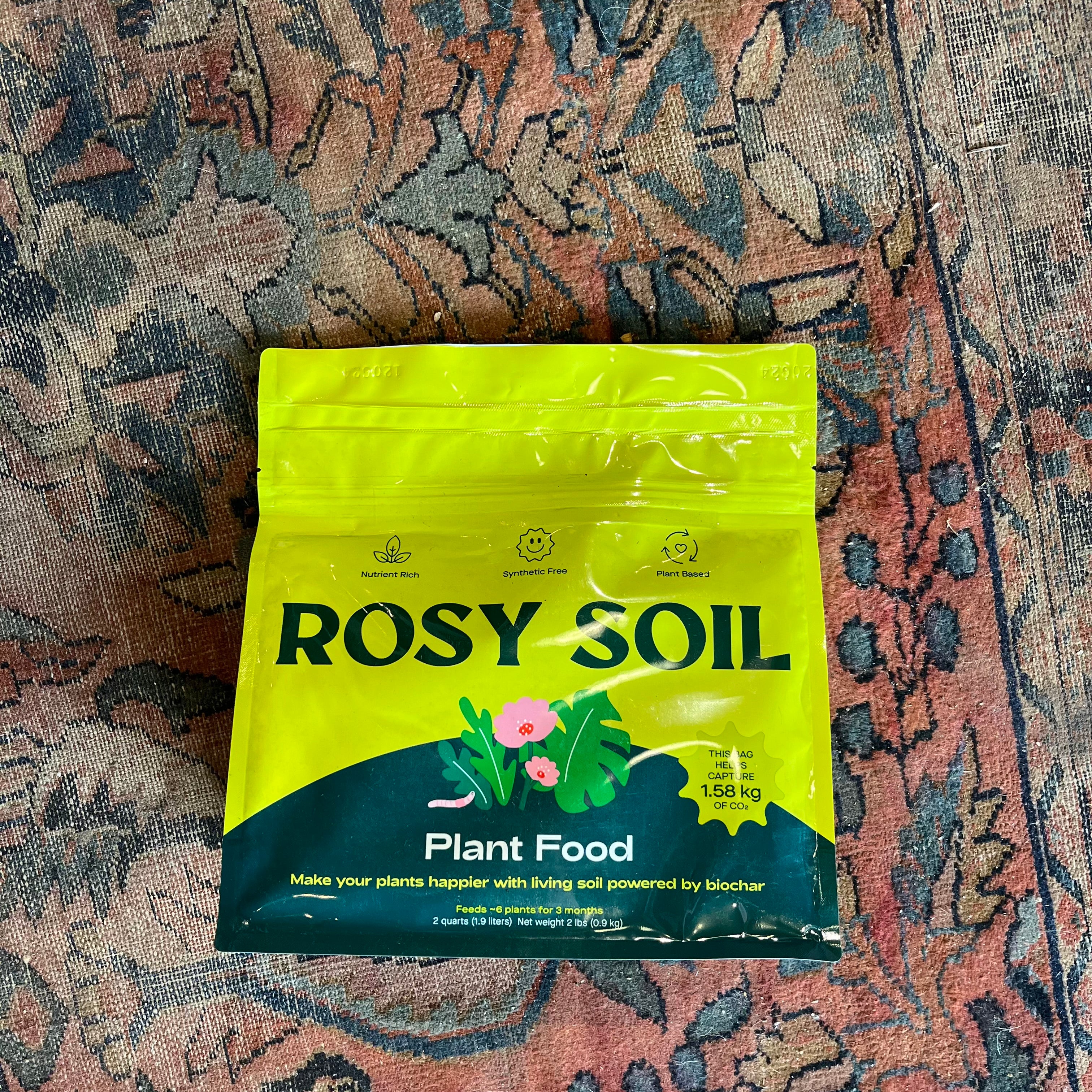 2 qt plant pot Rosy Soil 2 qt Plant Food