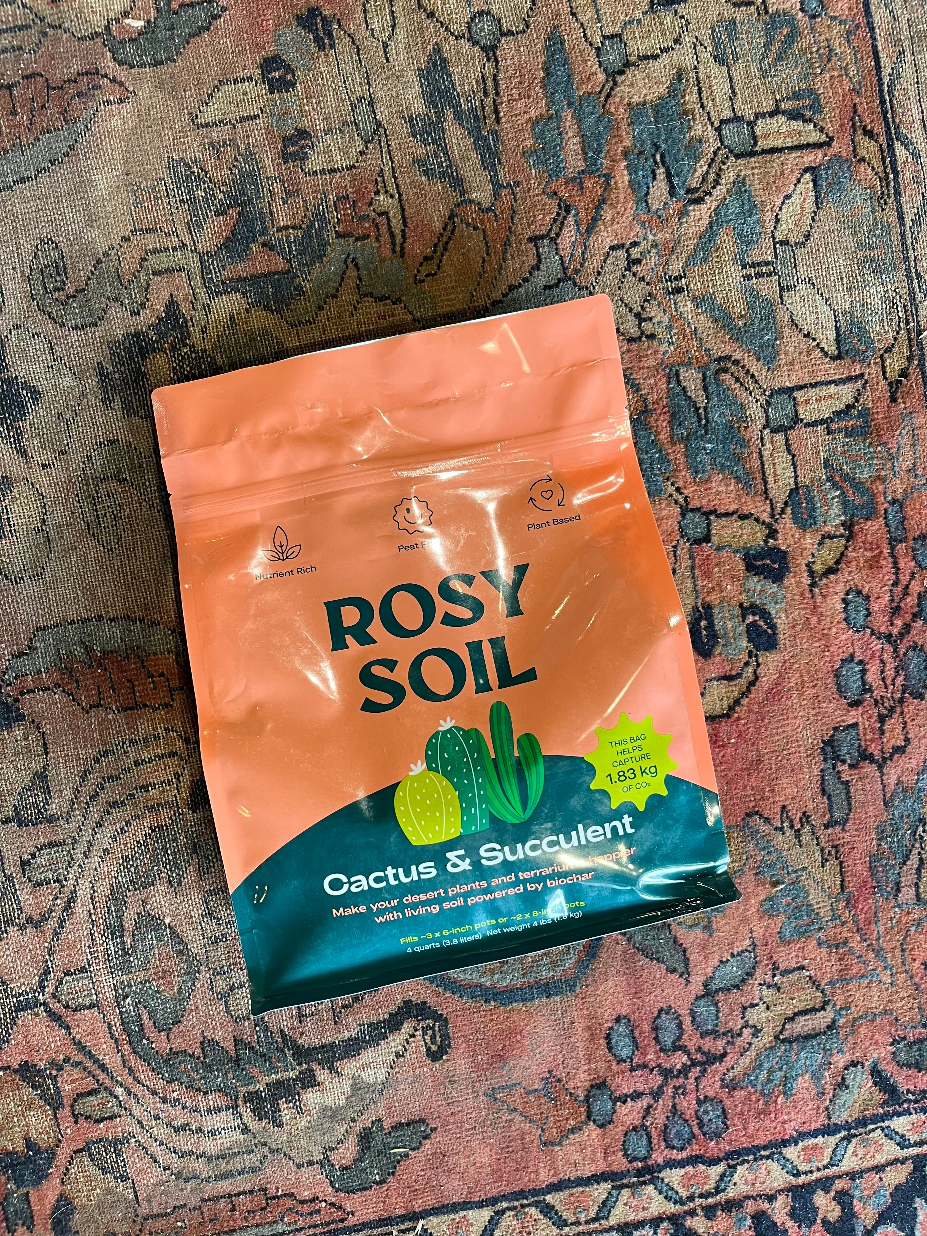 rosy soil 4 qt cactus and succulent mix shop now at flower + furbishdirt, garden, plant, plant pot, Planter, shipping, soil