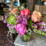 sunshine shop now at flower + furbishcelebration, floral arrangement, Flowers, Gift, vased arrangement