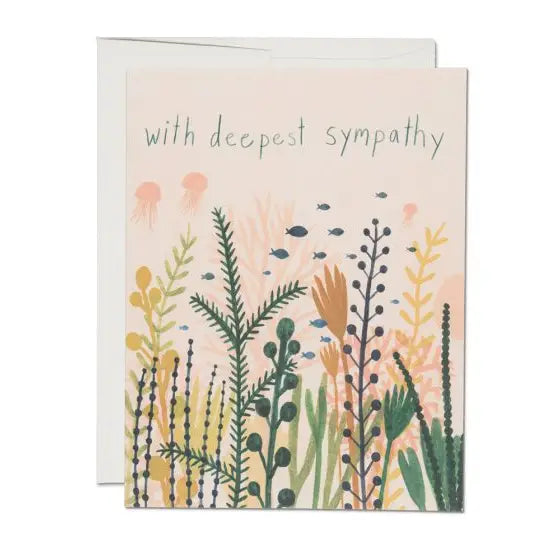 underwater sympathy blank card shop now at flower + furbishblank card, card, celebration, shipping