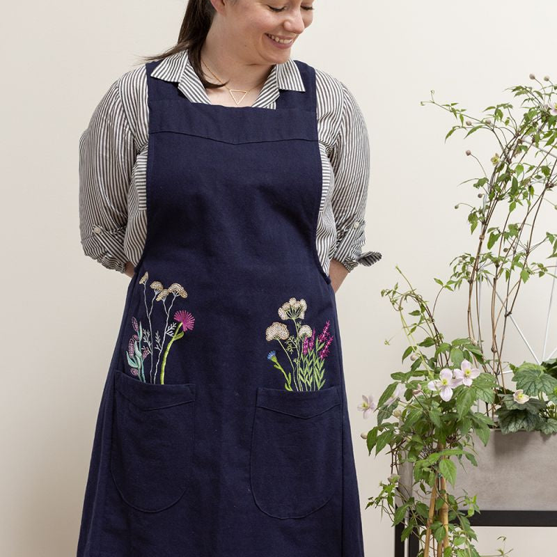wildflower apron apron from flower + furbish Shop now at flower + furbish