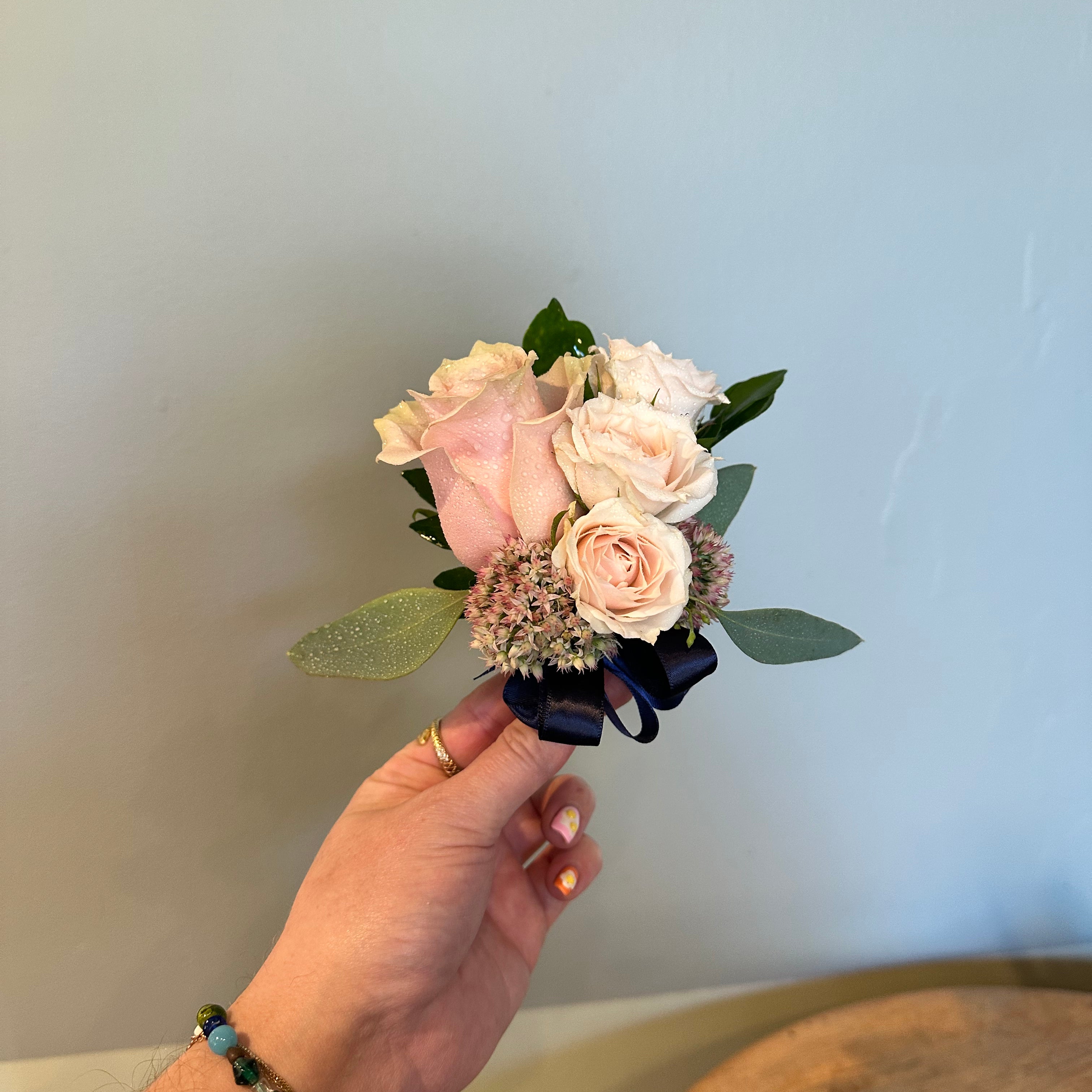 wrist corsage flowers from flower + furbish Shop now at flower + furbish